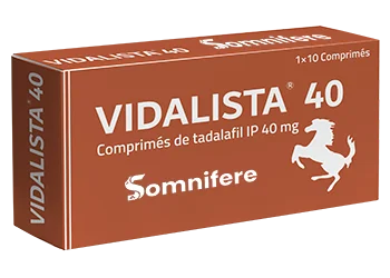 Vidalista 40 mg 10 comprimes- Somnifere.net